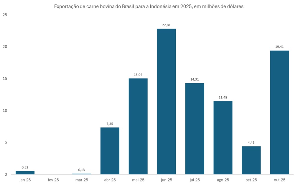 importação de carne bovina do Brasil